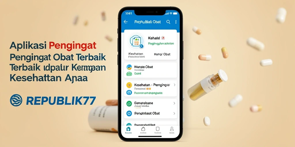 Tampilan antarmuka aplikasi REPUBLIK77 yang sederhana dan fungsional.