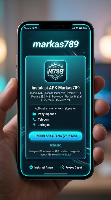 Tampilan halaman APK markas789