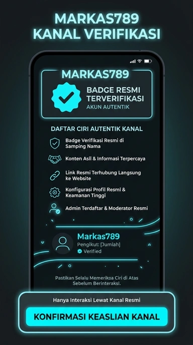 Tampilan kanal resmi markas789